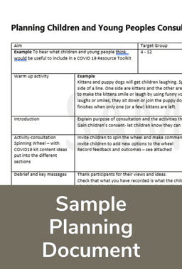 Sample Planning Document